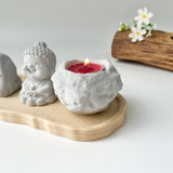 Set of “Peace” Monk Statues (Concrete)