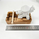 Samurai Natural Wood Ashtray Set