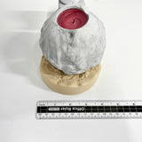 Rock Candle Holder - Wooden base with message underneath