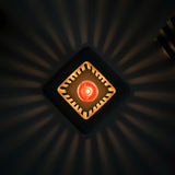Concrete Candle Holder – Vertical Light Effect (1)