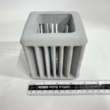 Concrete Candle Holder – Vertical Light Effect (1)