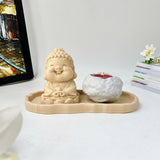 Tranquil Monk Candle Holder