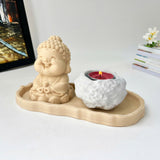 Tranquil Monk Candle Holder