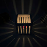 Concrete Candle Holder - Vertical Light Effect (3)