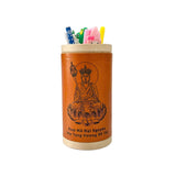 Laser-Engraved Buddha Pen Holder