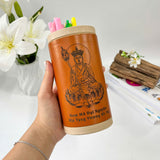 Laser-Engraved Buddha Pen Holder