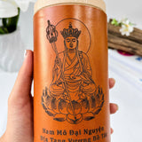 Laser-Engraved Buddha Pen Holder