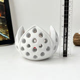 Concrete Candle Holder - Lotus Flower Light Effect