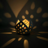 Concrete Candle Holder - Lotus Flower Light Effect