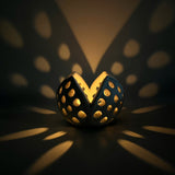 Concrete Candle Holder - Lotus Flower Light Effect