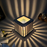 Concrete Candle Holder – Vertical Light Effect (1)