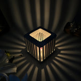 Concrete Candle Holder – Vertical Light Effect (1)