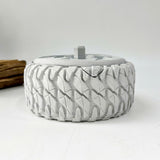 Tire-Shaped Concrete Cigar Ashtray