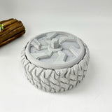 Tire-Shaped Concrete Cigar Ashtray