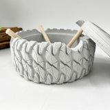 Tire-Shaped Concrete Cigar Ashtray