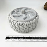 Tire-Shaped Concrete Cigar Ashtray