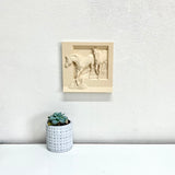 Artistic 3d-Printed War Horse Wall Art