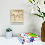 Artistic 3d-Printed War Horse Wall Art