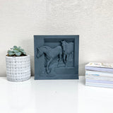 Artistic 3d-Printed War Horse Wall Art