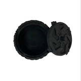 Tire-Shaped Concrete Cigar Ashtray (Black)