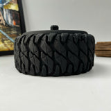 Tire-Shaped Concrete Cigar Ashtray (Black)