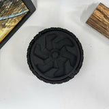Tire-Shaped Concrete Cigar Ashtray (Black)