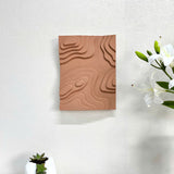 Terraced Rice Field - Inspired Wall Art for Home Décor - Clay-Coated Finish