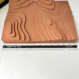 Terraced Rice Field - Inspired Wall Art for Home Décor - Clay-Coated Finish